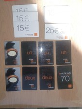 Lot cartes recharges - de, de