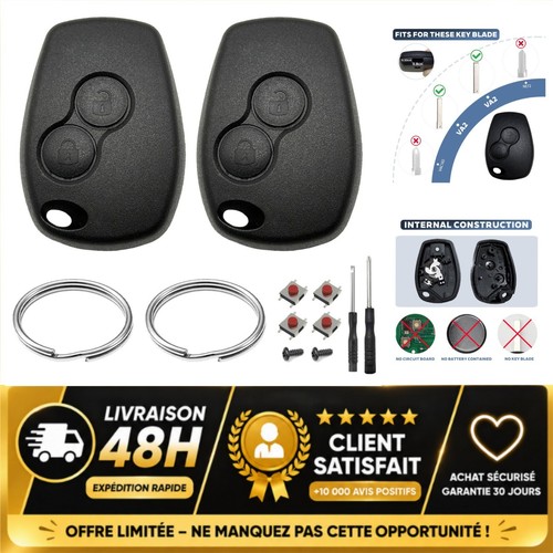Coques clé voiture 2 - clé,