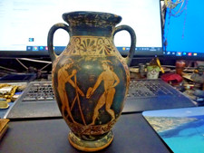 vase grec époque antique,restaurations,athlètes,H 30cm,P 450g