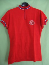 Maillot Cycliste vintage GITANE Rouge Acrylique Velo 70'S jersey - S