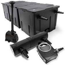 Kit Filtration Bassin 90000l Stérilisateur UVC 24W 80W Pompe Fontaine 456