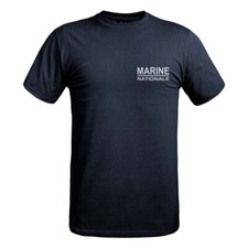 T-SHIRT STRONG TEXTE MARINE NATIONALE BLEU MARINE MILITAIRE PAINTBALL AIRSOFT