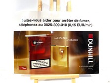 Ancienne PLV Publicité sur le tabac Cigarette DUNHILL 44x32 cm