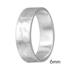 6mm Hommes & Femme Argent