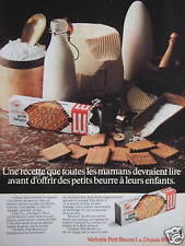 PUBLICITÉ AVANT D'OFFRIR DES PETITS BEURRE LU RECETTE QUE MAMANS DEVRAIENT LIRE