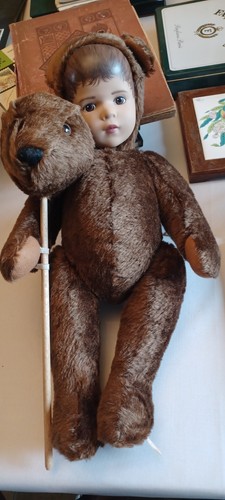 Ours peluche brun masque - ours,