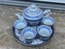 Service À Saké En Porcelaine Chinoise 