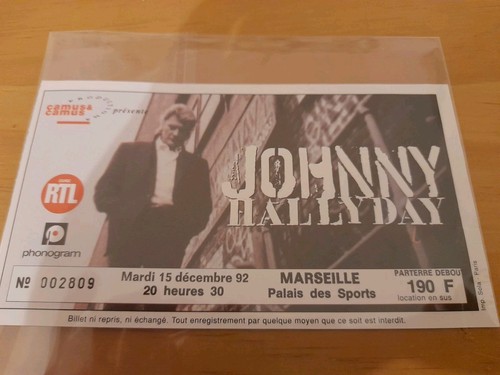 Billet place ticket - place, concert