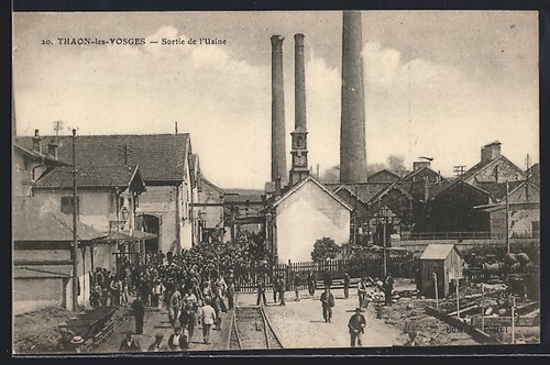 Cpa thaon les vosges sortie - thaon-les-vosges,,