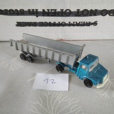 vintage  MAJORETTE [12]  - camion SCANIA 1/100 + REMORQUE benne