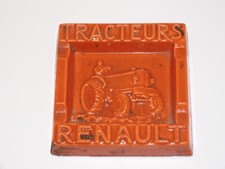 *CENDRIER PUBLICITAIRE PUBLICITE TRACTEUR RENAULT MAQUETTE YETT CHAVELIN