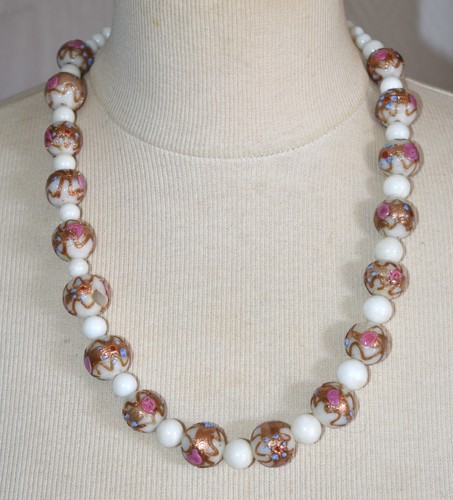 Collier perles murano sans - collier,