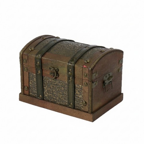 Coffre bois vintage - coffre, en