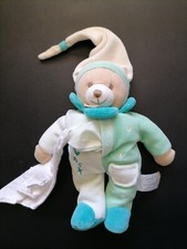 Doudou ours vert mouchoir - doudou,