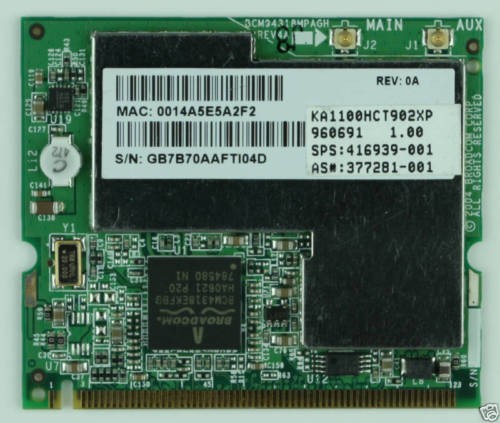 Carte module wifi dv5000 - hp,