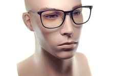 Tom Ford Bleu Bloc Hommes Grand Lunettes Cadre FT5699 001 55mm Carré Noir Or