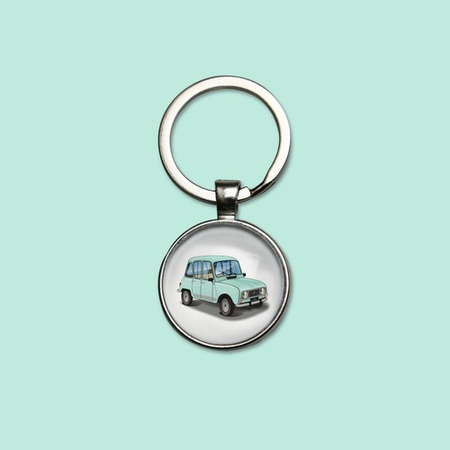 Porte clefs vert celadon r4 - vert,