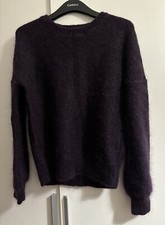 Pull En Laine Et Kid Mohair Violet Foncé - Marie Sixtine - Excellent État