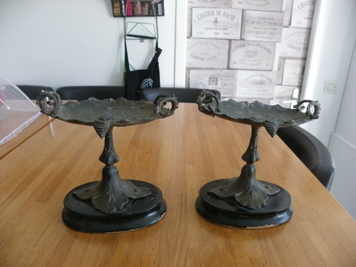 Paire garniture cheminée sur - garniture,