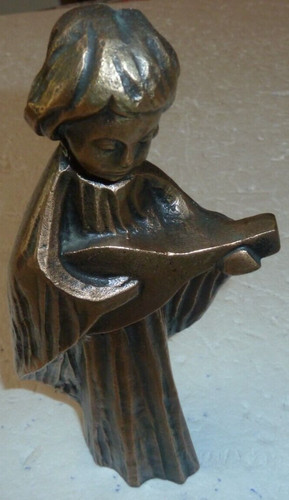 Ange guitariste bronze - guitariste, en