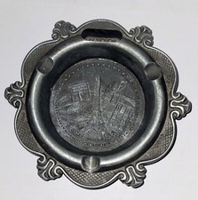 Cendrier Etain PARIS signé