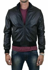 Blouson bomber noir élégant