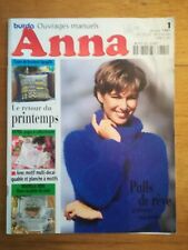 Burda Anna Crochet tricot dentelle patrons dessins calques cuisine mode 1997 N°1