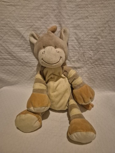 Peluche doudou zèbre - zèbre, beige