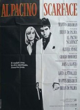 SCARFACE - PACINO / PFEIFFER / DE PALMA / MAFIA - ORIGINAL LARGE MOVIE POSTER