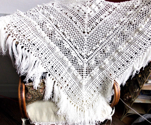 Chale crochet main creation - main,
