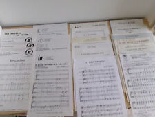 partitions chant, contemporains, divers ..., le lot,