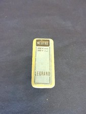 Fusible Ancien LEGRAND Neutre Porcelaine Broche 9mm Entre Axe 30mm