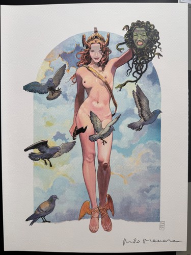 Manara tirage imprimé - manara, signé