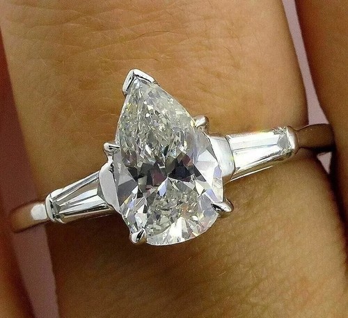 Bague diamant traité blanc - bague,