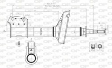 1X AMORTISSEUR AVANT RENAULT