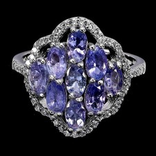 925 Bague en Argent Ovale