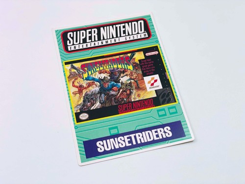 Sunset riders vidpro - riders, (snes)