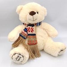 Peluche ours blanc créme