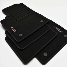 Tapis De Sol Fiat 500 Berline Cabriolet Depuis 2013 Logo Velours Brodé NEUFS