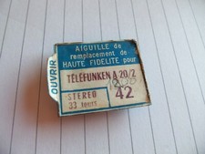 AIGUILLE ZAFIRA TELEFUNKEN A20/2 N°42 stéréo 33 tours