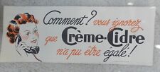 ANCIENNE AFFICHE PUBLICITAIRE CREME CIDRE BEAUTE PARFUM ANNEE 50