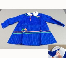 Ancien tablier blouse d'écolier en nylon - VINTAGE - 02