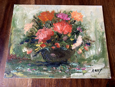 PEINTURE A L HUILE SUR CARTON