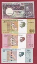 Angola 4 Billets **3 en UNC/NEUF et 1 SUP  (72)
