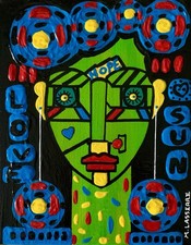 Tableau Peinture Acrylique Sur Toile Lasserre  Côté AKOUN