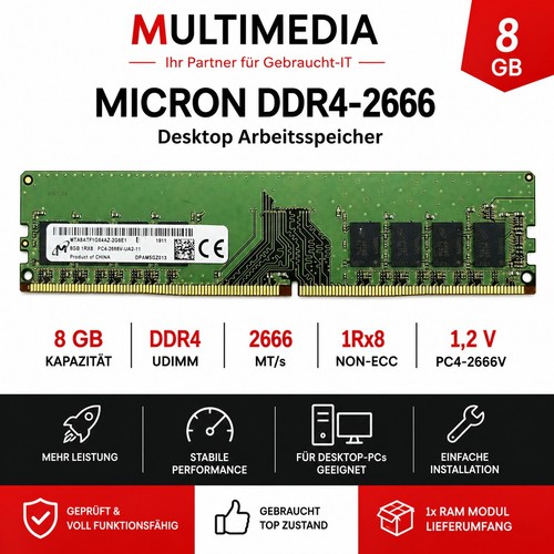 Micron 8gb ddr4 - ✅️, ddr4-2666