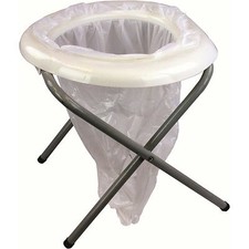 Portable Pliable Toilette Idéal Camping Loo Champ Potty Commode Pas Chimiques
