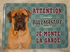 Plaque attention BULLMASTIFF