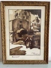 AUVERGNE Estampe de PEROUSE