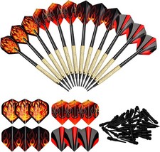 Flechette Pointe Plastique, Flechettes pour Cible Electronique, 12 × Jeu de 